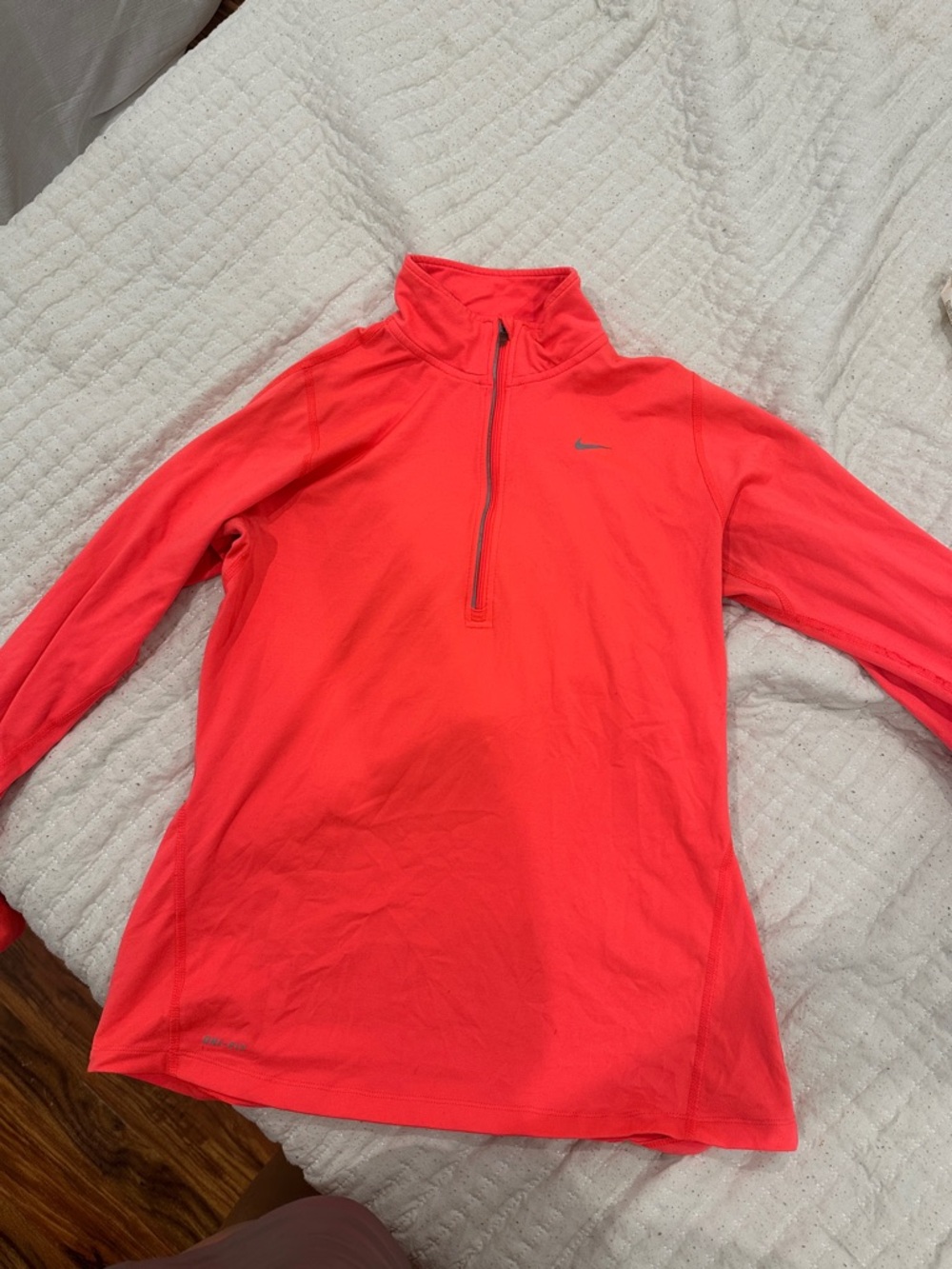 Nike Coral Half-Zip Performance Top